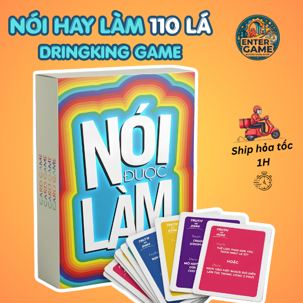 Bộ Bài Lói Hay Lèm, bộ bài thật hay thách - bài nhậu cho nhóm bạn, board game 110 lá