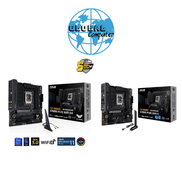(FULL VAT) Mainboard ASUS TUF Gaming B760M- PLUS WIFI DDR4|B760M-PLUS II Wifi DDR5 | LGA 1700, mATX,