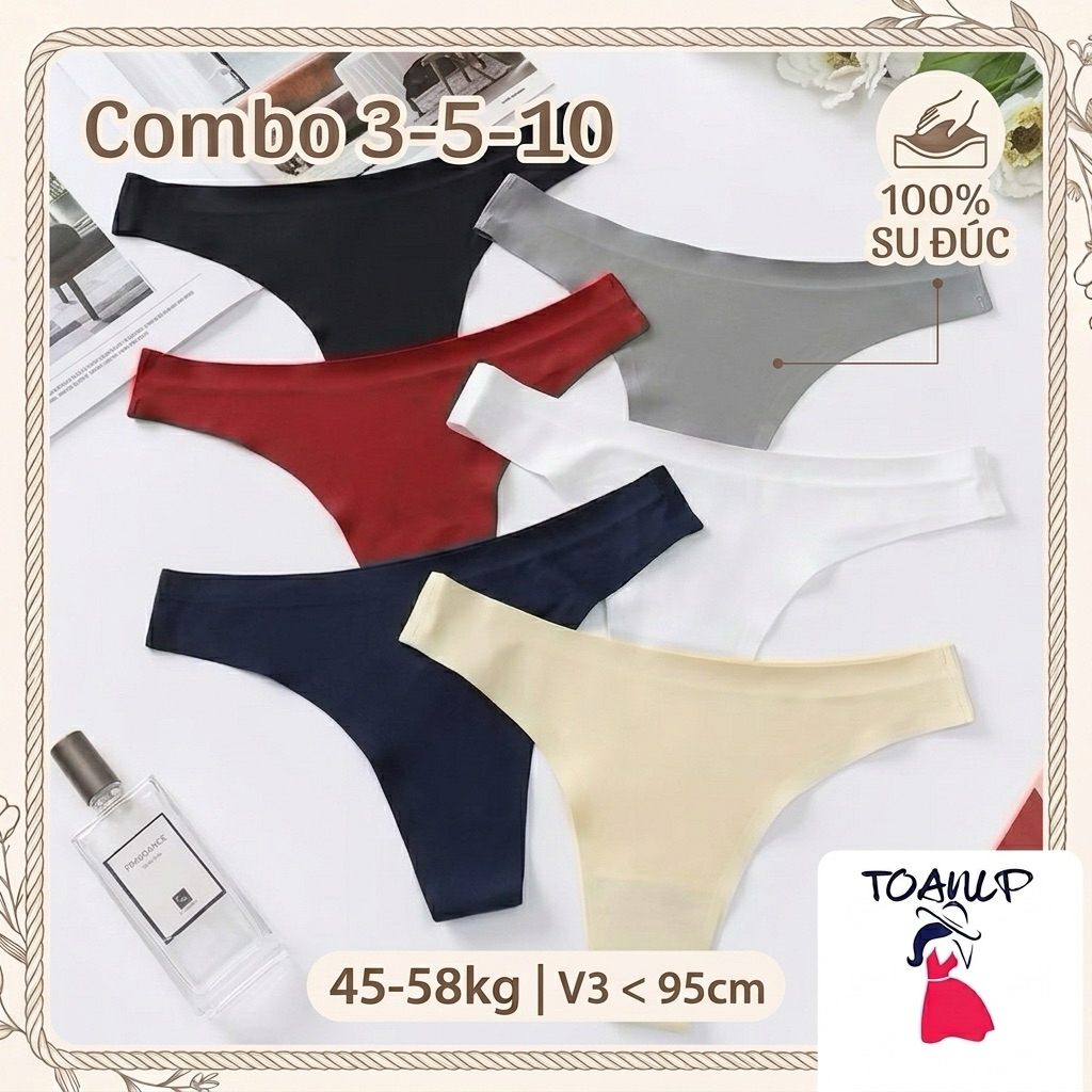 Set 10 Quần su lọt khe 009 siêu mát 45-58kg