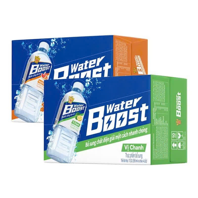 Thùng 24 chai - Nước uống điện giải Water Boost siêu ngon