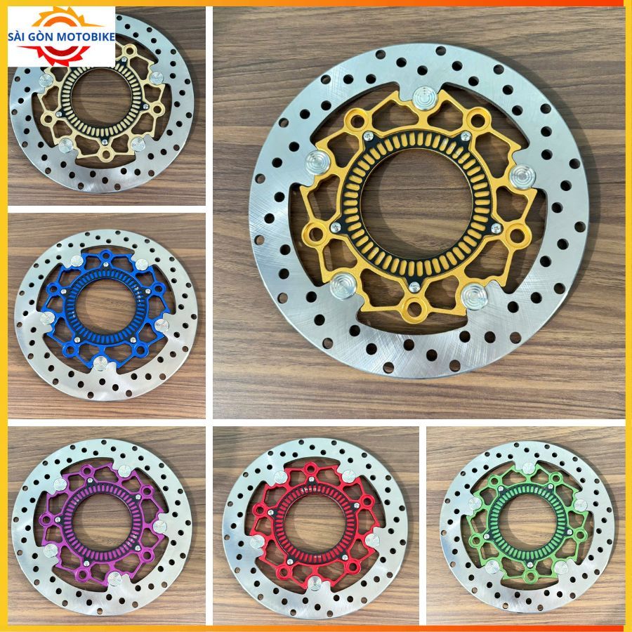 Đĩa Thắng Trước Winner V4 size đĩa 267mm ( Mâm Zin 5 Lỗ ) nút inox 304 siêu sáng_RCS150 V4