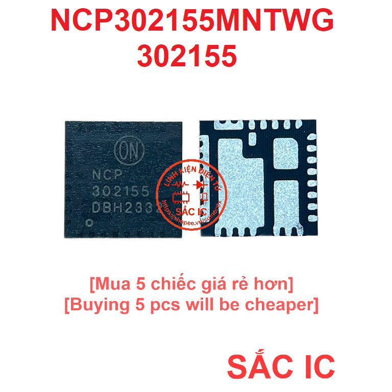 [N44] NCP302155MNTWG NCP302155 302155 ic nguồn trên bo mạch - Mới nguyên bản - Original NEW