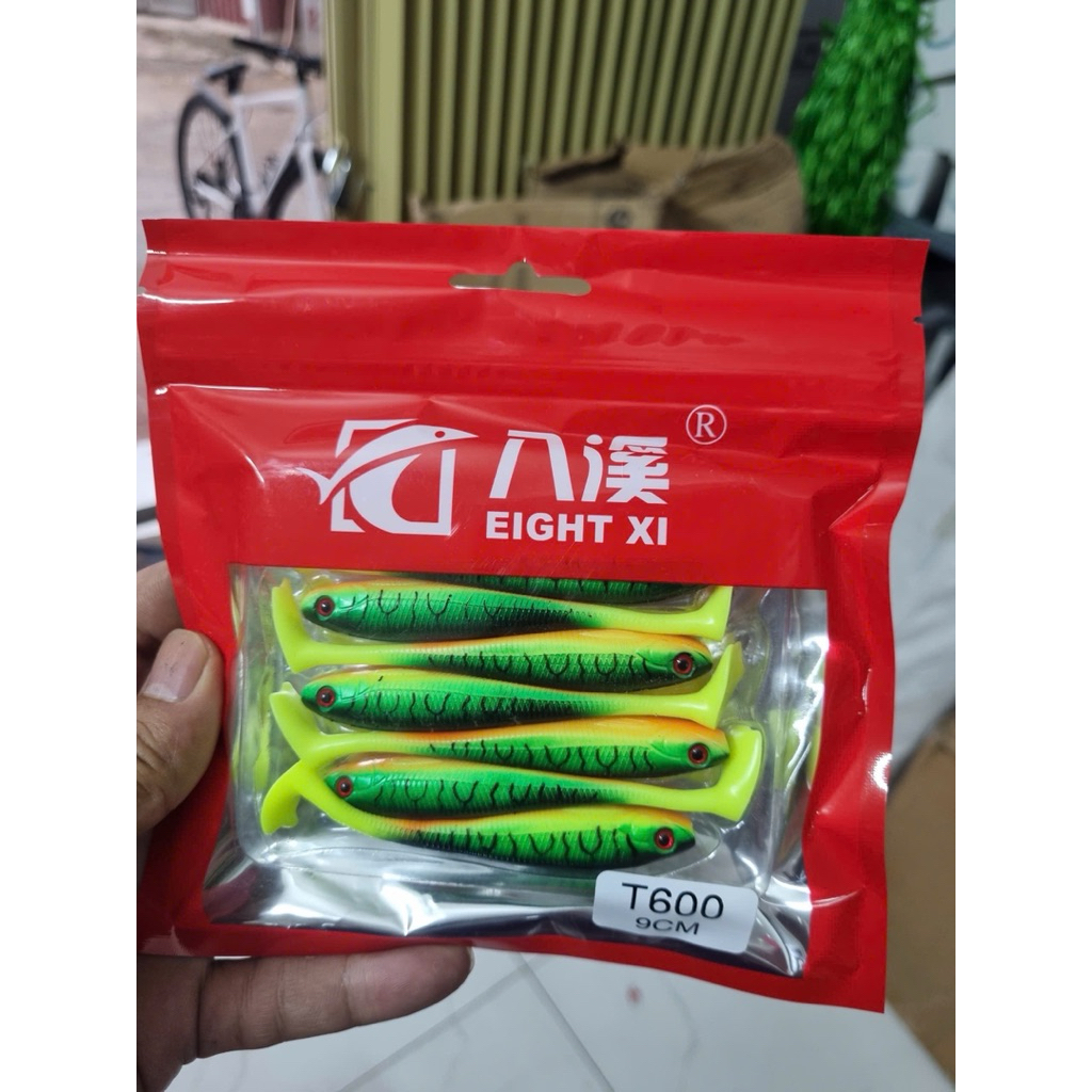 Mồi Câu Mềm NFF 7cm, 9cm Bao Màu Đỏ, Xanh – Hàng Chính Hãng - Đồ Câu Tùng Việt