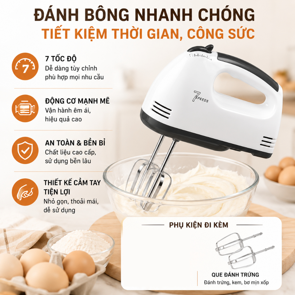 May-Danh-Trung-Cam-Tay 7 Toc Do 260W May-Tron-Bot Dung-Cu-Lam-Banh