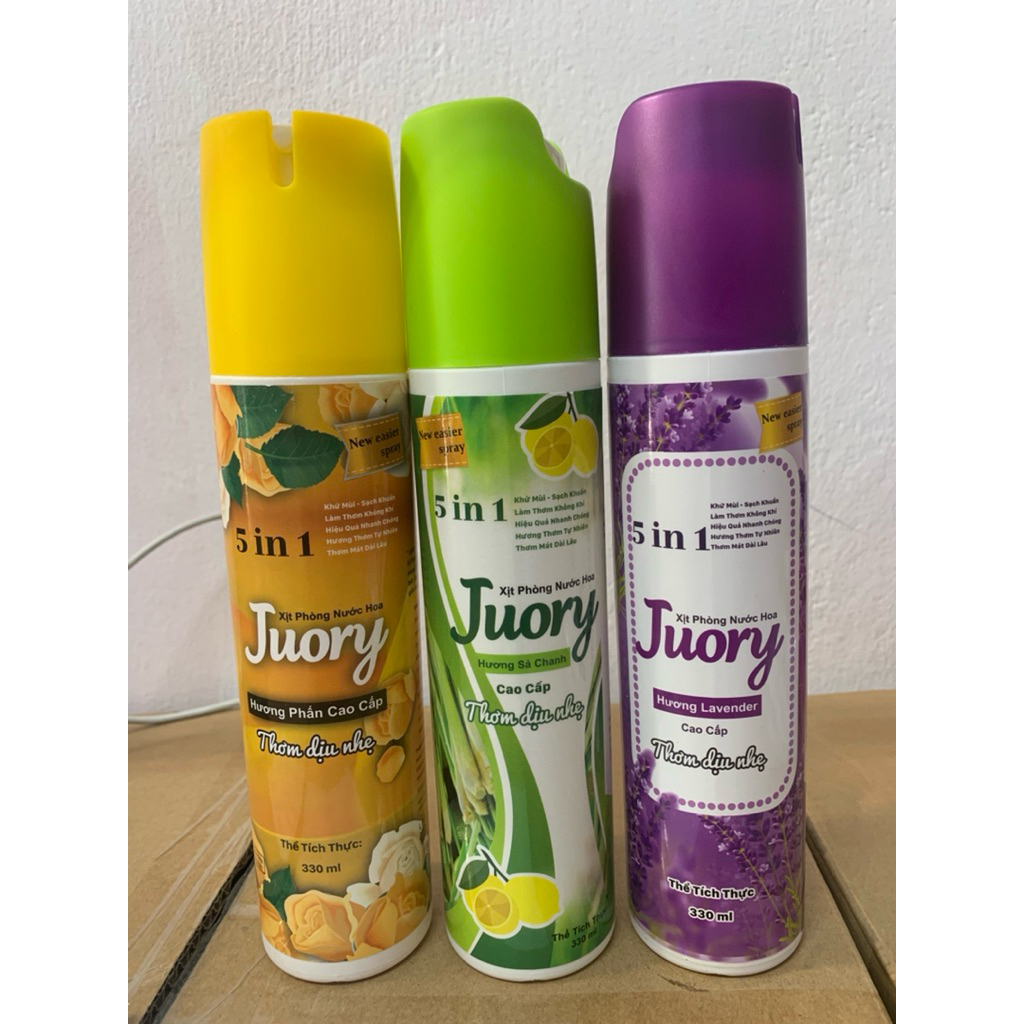 Xịt Phòng Nước Hoa Cao Cấp Juory 5 in 1