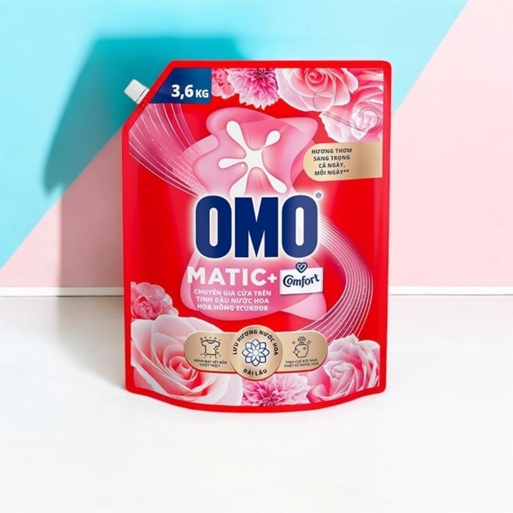 ❌❌Nước giặt OMO Cửa Trên Hoa Hồng Ecuador 3.6kg💚Giá: #220k (Giá gốc: ₫258,000, Giảm: 15%)