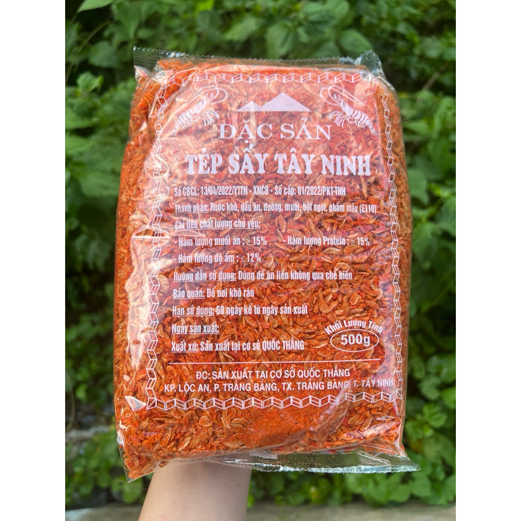 TÉP SẤY ĂN LIỀN GÓI 500GR làm gia vị bánh tráng, xôi, bắp, ăn vặt…