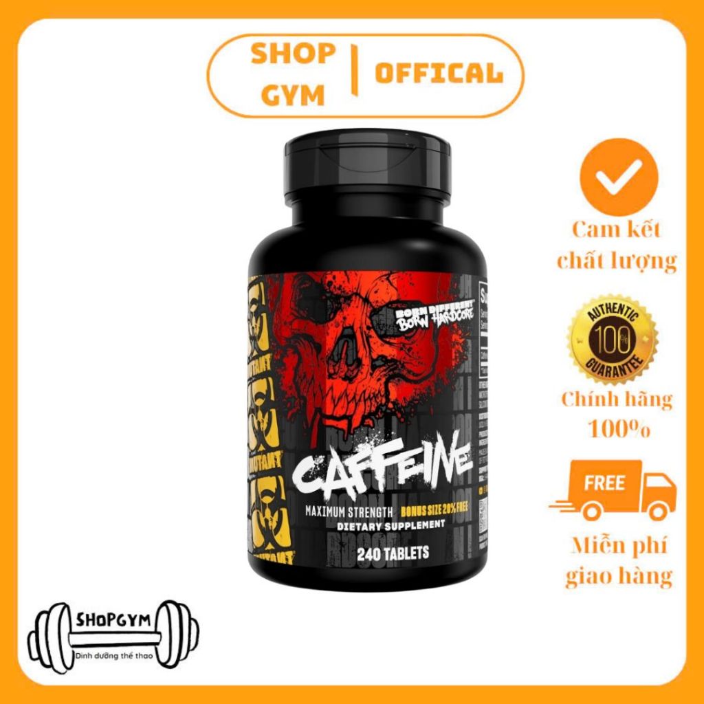 MUTANT Caffeine, 240 Tablets viên cà phê hỗ trợ tỉnh táo, tăng cường tập trung, giảm mệt mỏi  lỗi