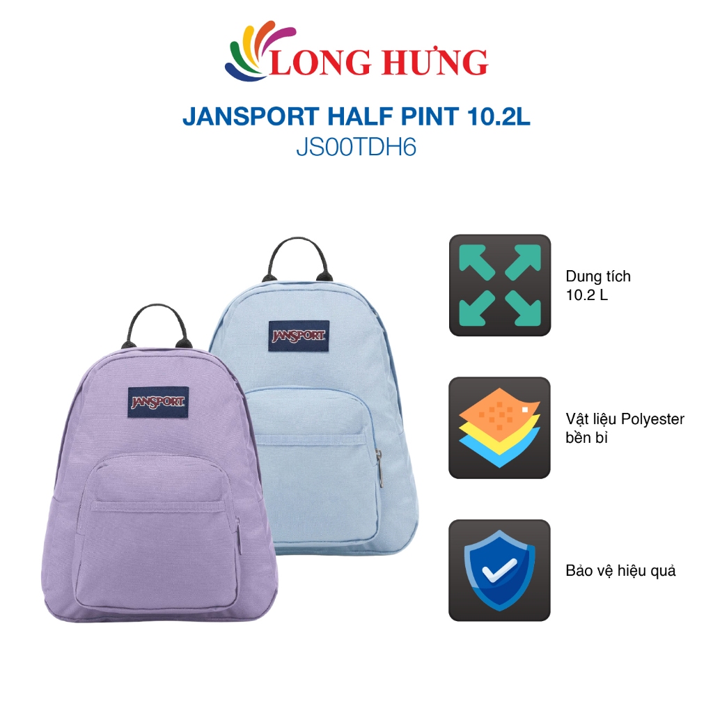 Ba lô JanSport Half Pint 10.2L JS00TDH6 - Hàng chính hãng
