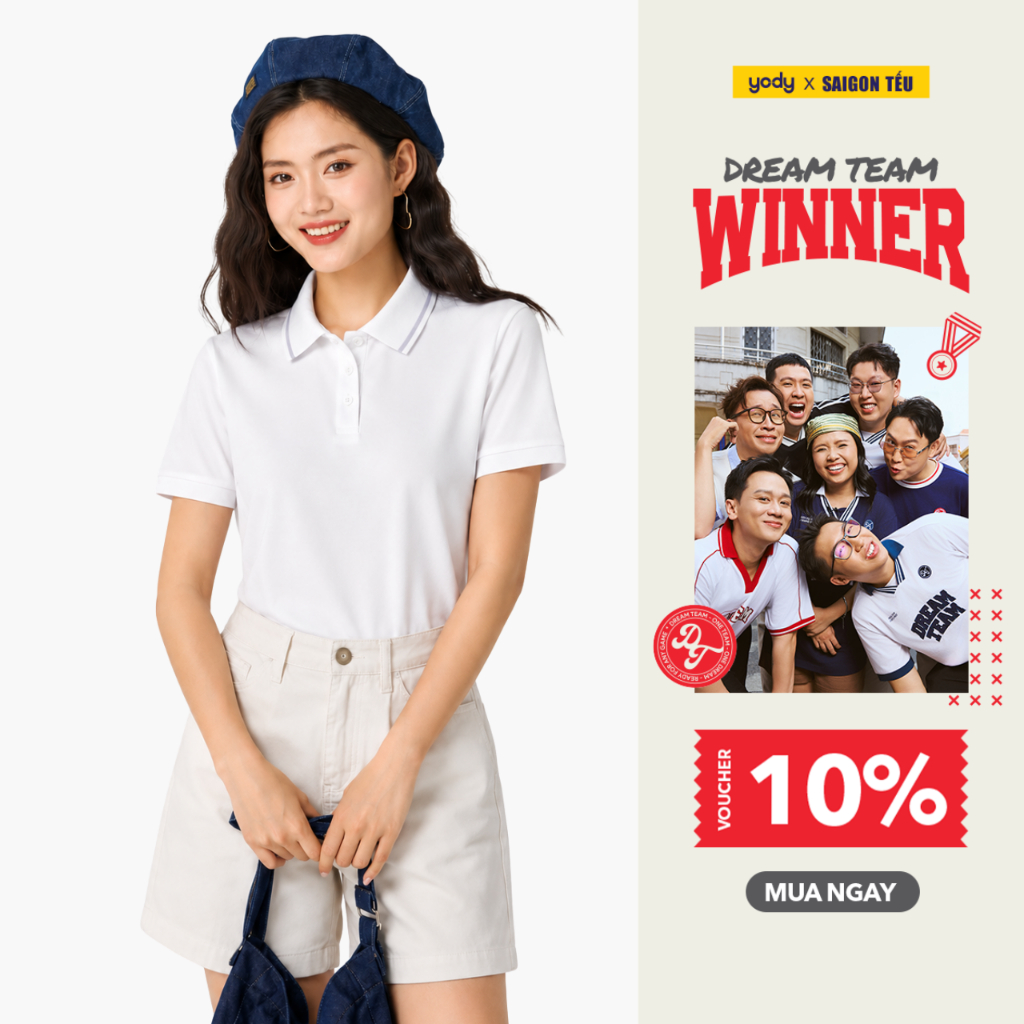 Áo Polo Nữ Yody Thể Thao Siêu Nhẹ Thoáng Khí Mềm Mại WAPO26A009 | BigBuy360 - bigbuy360.vn
