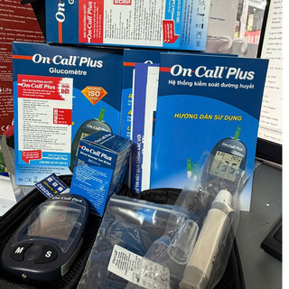 MÁY ĐO ĐƯỜNG HUYẾT ON CALL PLUS (tặng kèm 25 que thử)