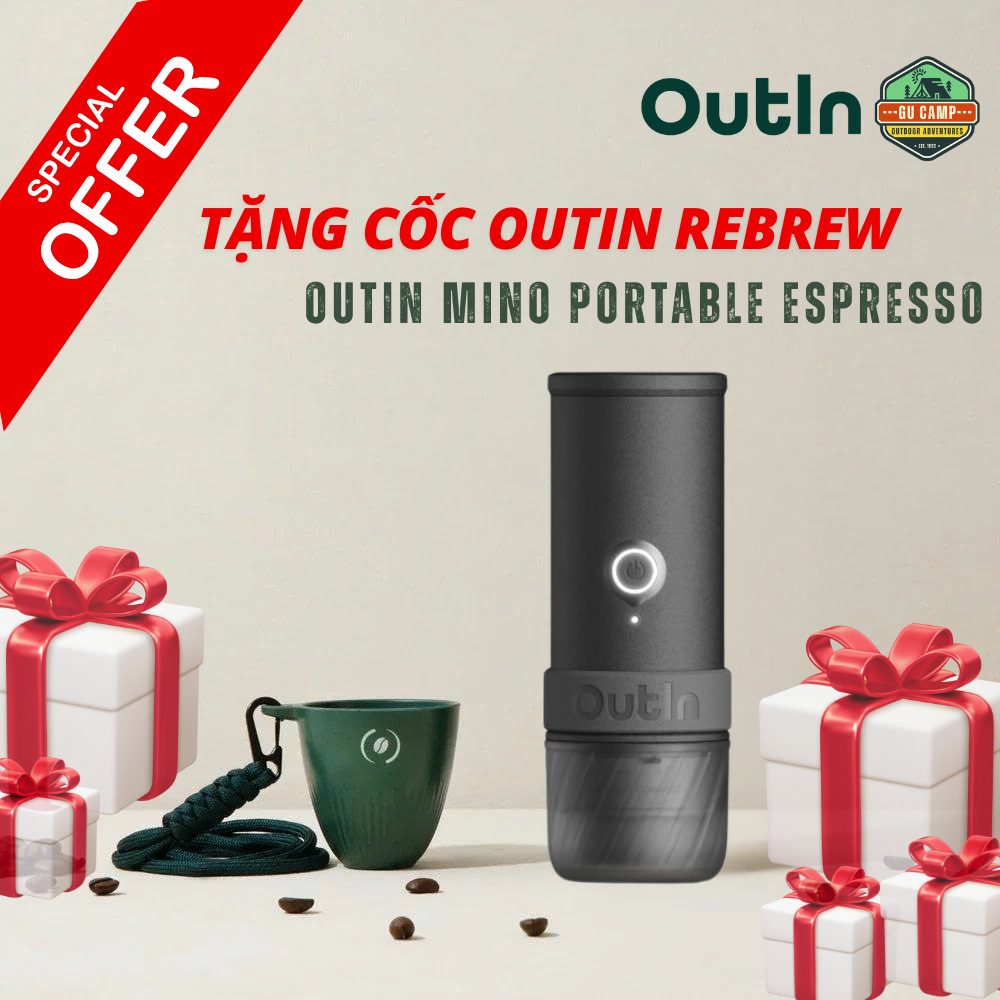 ( ƯU ĐÃI TRONG THÁNG) QUÀ TẶNG ĐẶC BIỆT OUTIN MINO ESPRESSO TẶNG  OUTIN REBREW, Máy pha cà phê Outin