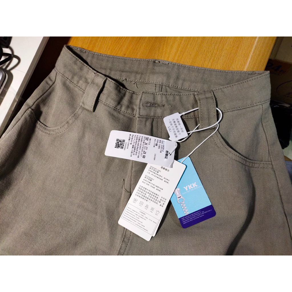 (ORDER) Quần jean ống rộng phối đai dây chất jean mềm dày dặn kèm ảnh thật | BigBuy360 - bigbuy360.vn