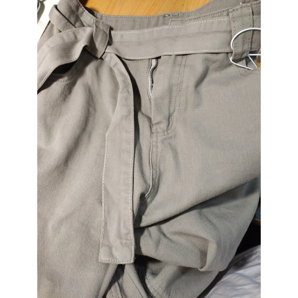 (ORDER) Quần jean ống rộng phối đai dây chất jean mềm dày dặn kèm ảnh thật | BigBuy360 - bigbuy360.vn