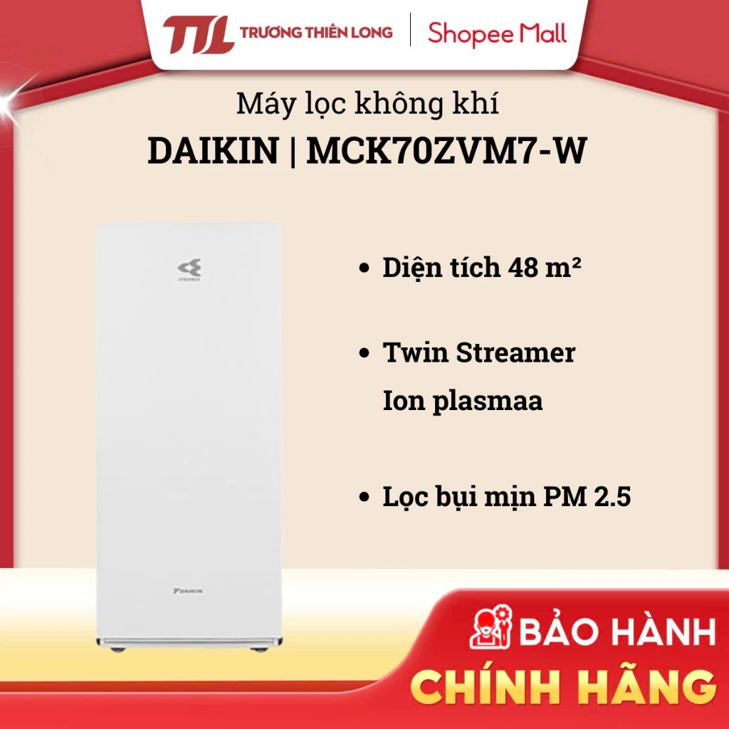 MCK70ZVM7-W | MCK70ZVM7-T - Máy Lọc Không Khí Daikin MCK70ZVM7 [FREESHIP HCM]