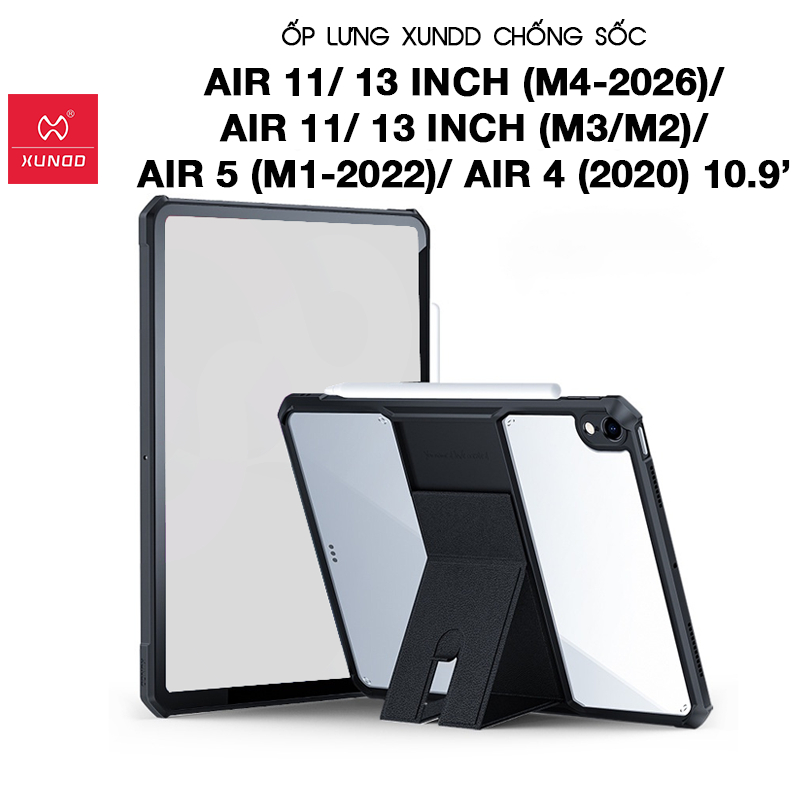 Ốp lưng XUNDD iPad Air 11/ 13 inch (M4-2026)/ Air 11/ 13 inch (M3/M2)/ Air 5 (M1-2022)/ Air 4 (2020)