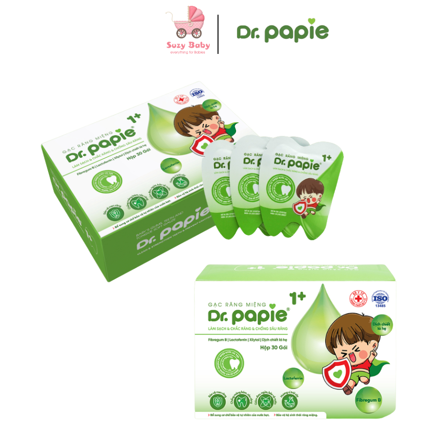 Gạc răng miệng dr.Papie 1+,Suzy baby