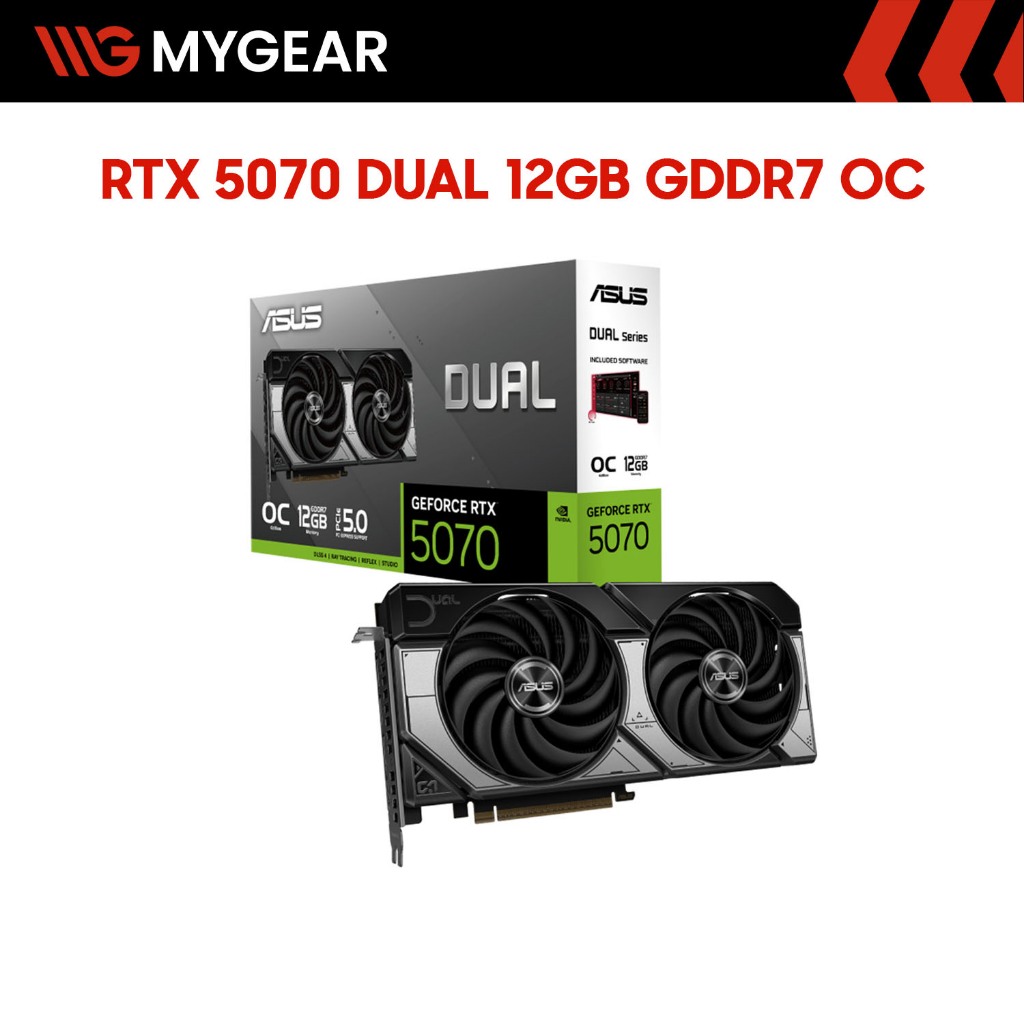 Card màn hình Asus Dual GeForce RTX 5070 OC 12GB GDDR7