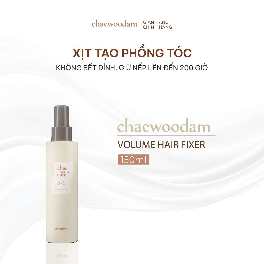[CHAEWOODAM by Seedbee]  Xịt Tạo Phồng Tóc  Không Bết Dính, Giữ Nếp Lên Đến 200 Giờ 150ml