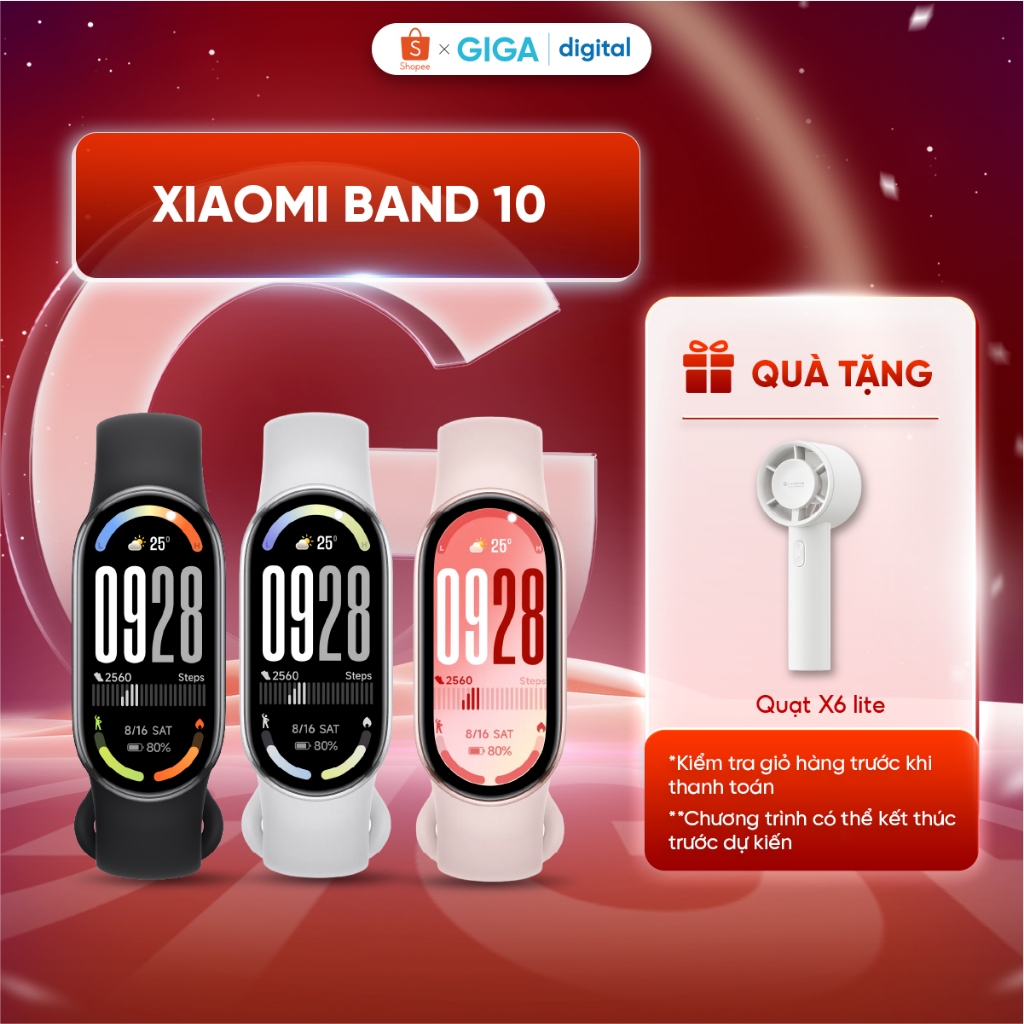 Vòng đeo tay thông minh Xiaomi Mi Band 9/ Band 10 - Thời lượng pin lên tới 21 ngày | BigBuy360 - bigbuy360.vn