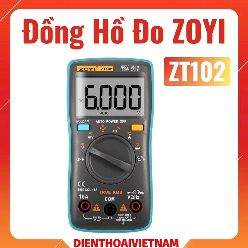 Đồng hồ đo ZOYI ZT102 – đồng hồ vạn năng