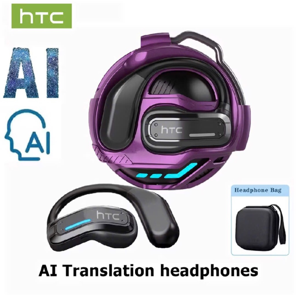 Tai nghe HTC NE02 AI màu tím có hộp