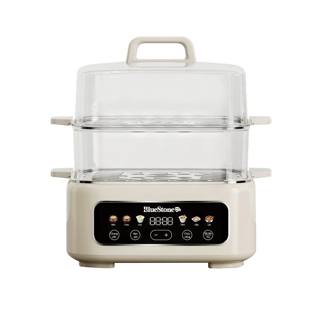 [CHÍNH HÃNG] Nồi Hấp Đa Năng BlueStone MPB-7238 17L - Công Suất 1300W - Cảm Ứng