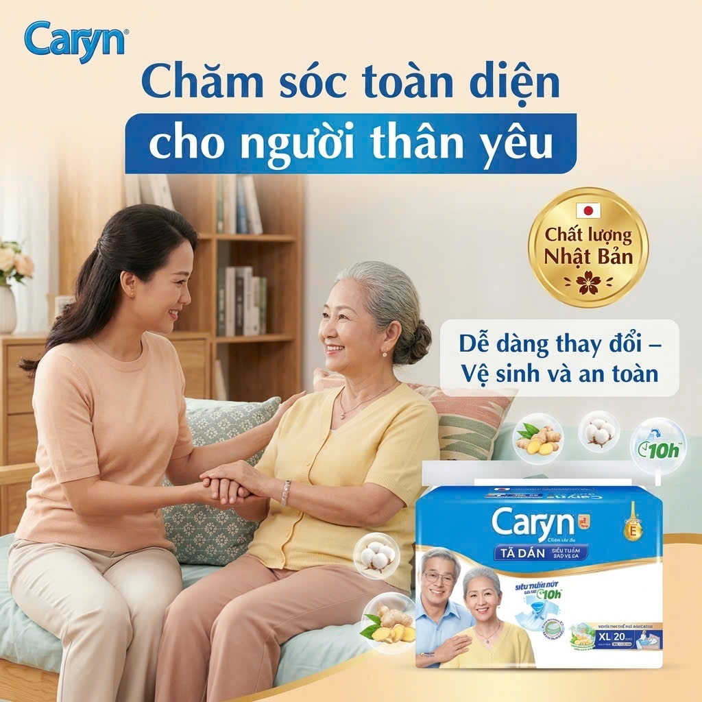 💛Tã Dán Caryn Size XL 20 Miếng –NPP Tường Nghi