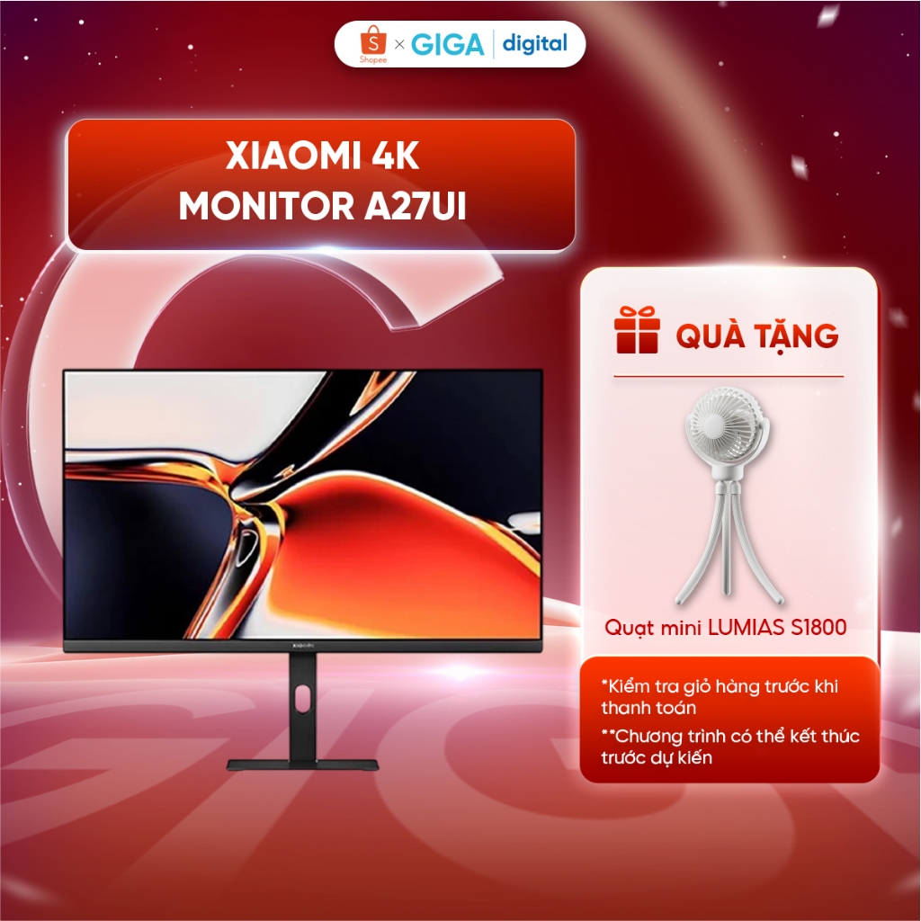 Màn hình máy tính Xiaomi A27Ui 27inch 4K UHD - Hiệu chuẩn màu ΔE<1 - Bảo hành 3 năm