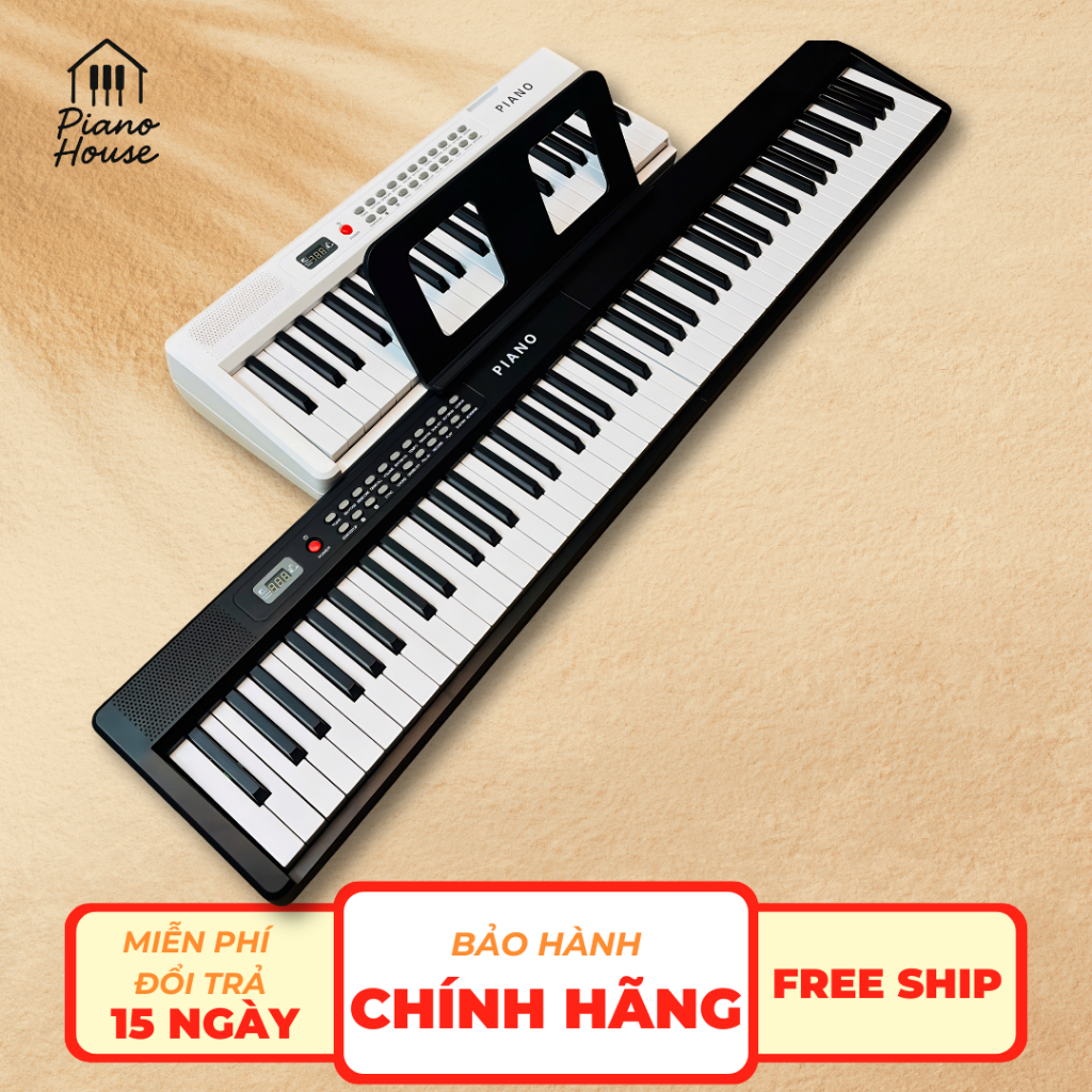 Đàn Piano Điện Gấp Gọn 88 Phím Lực Bản 2026 - Tặng Khóa Học Piano Online