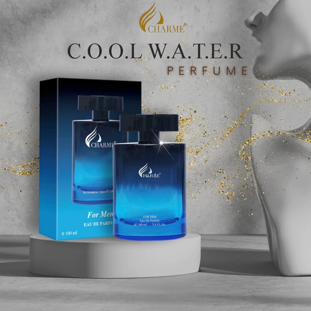 NƯỚC HOA NAM CHARME COOL XANH 100ML TƯƠI MÁT, NAM TINH, LỊCH LÃM