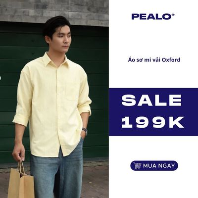 Áo sơ mi PEALO vải Oxford cotton cao cấp SPT2