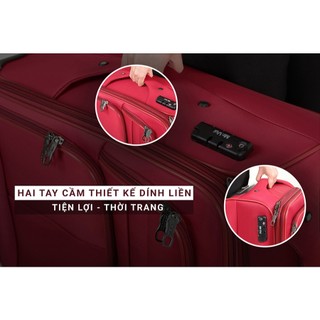 Vali vải du lịch Mr Vui VLM 200, 19 inch/24 inch, ký gửi thời trang, Oxford chống thấm cao cấp