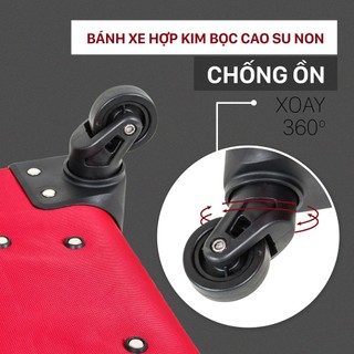 Vali vải du lịch Mr Vui VLM 200, 19 inch/24 inch, ký gửi thời trang, Oxford chống thấm cao cấp