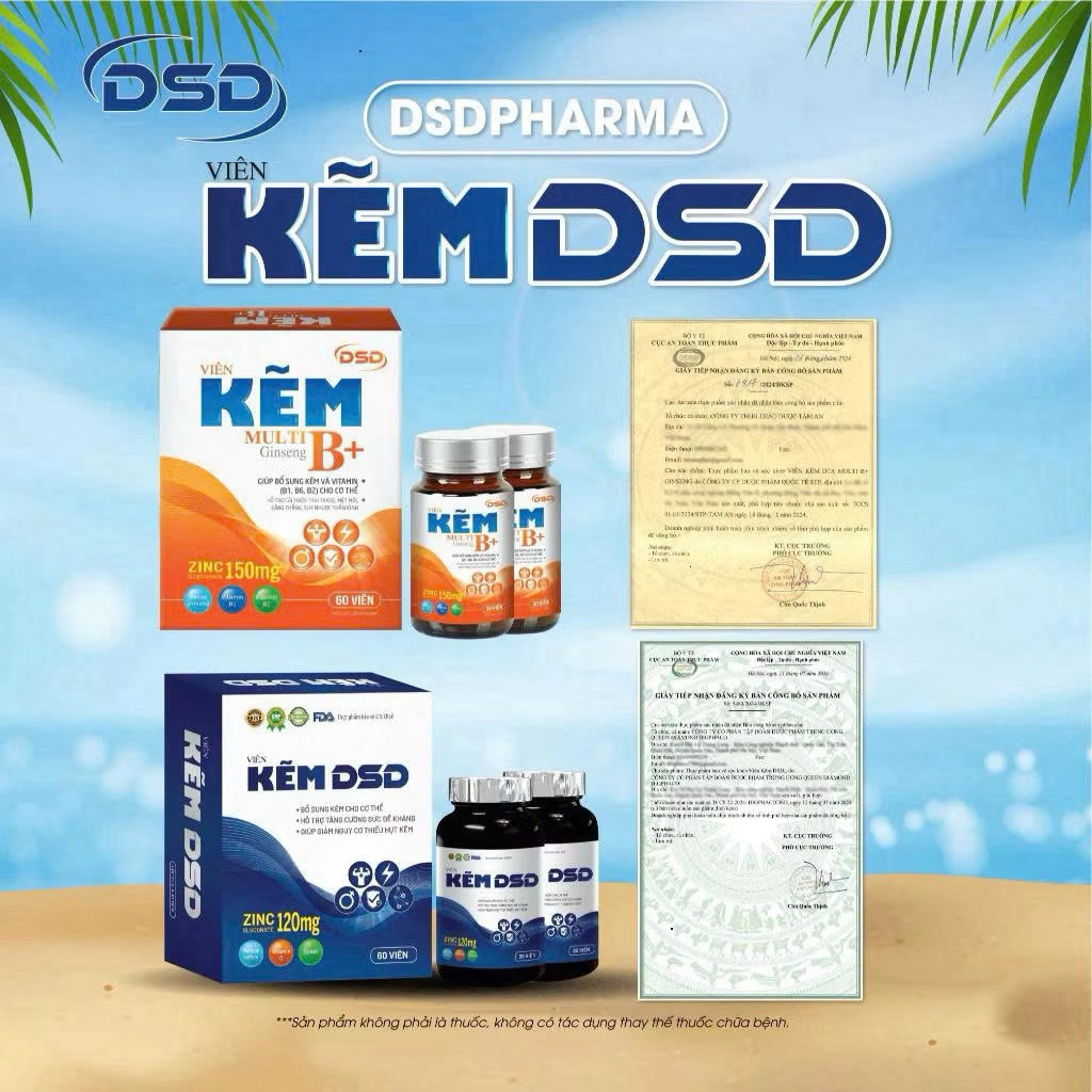 Viên uống DSD bổ sung Kẽm Biozinc Chính Hãng