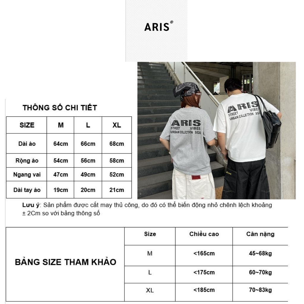 Áo thun unisex form boxy Street Vibes ARIS.STU cotton 2 chiều local brand AT19 [Best Seller - Deal mở bán] | BigBuy360 - bigbuy360.vn