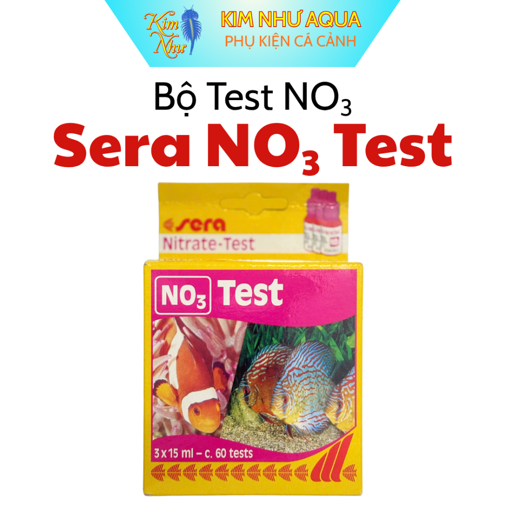Sera NO3 Test | Bộ Theo Dõi NO3 Cho Hồ Cá Cảnh, Hồ Thuỷ Sinh