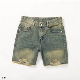 Quần short Jean wash không line