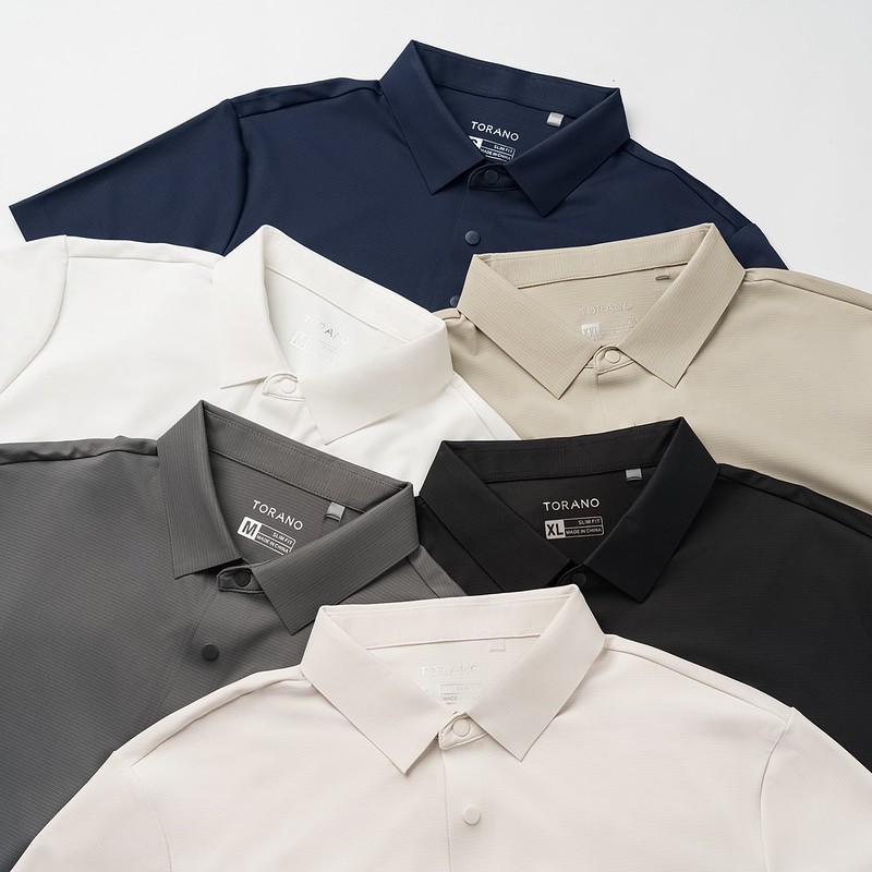 Áo polo dán SMART EASE POLO TORANO ngắn tay Mát lạnh, thoáng khí, chống UV HSTP391 | BigBuy360 - bigbuy360.vn