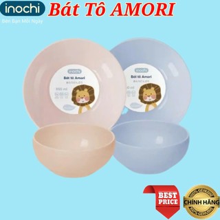 🍀 combo 5 bát tô nhựa pp nguyên sinh inochi amori 850ml kháng khuẩn, bát chén nhựa cao cấp inochi 🍀