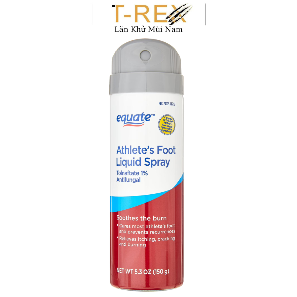 Xịt Khử Mùi Chân Equate Athlete’s Foot Antifungal Liquid Spray 150GR