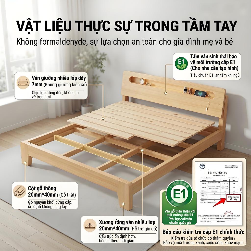 ALVIN Giường ngủ hiện đại giường gỗ Bao gồm ngăn chứa đồ cạnh giường và khả năng lật đồ êm ái | BigBuy360 - bigbuy360.vn