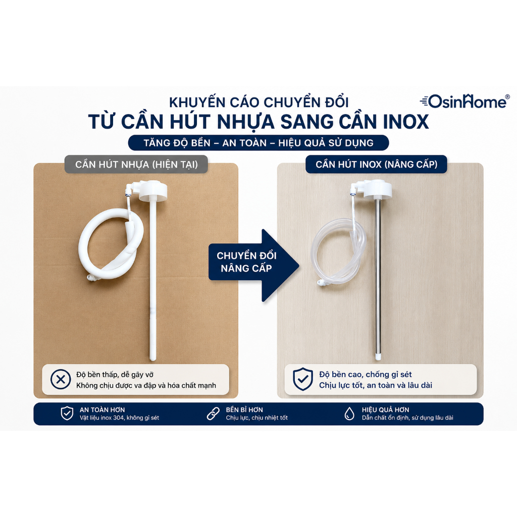 Cần hút cây nước nóng lạnh-Cần hút cây nước nóng lạnh Karofi HC02, HC300, HCV200, HC18, HCV151-WH...