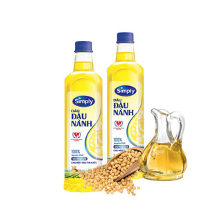Dầu đậu nành simply chai 1 lít
