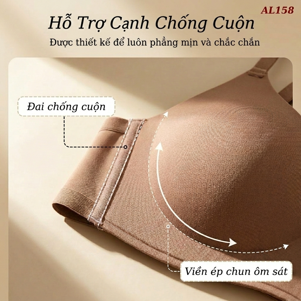 [LOẠI 1] Áo Lót Nữ Vanvene AL158 Áo Su Đúc Cup Ngang, Đệm Mỏng, Không Gọng, Không Viền, Chống Chảy Xệ | BigBuy360 - bigbuy360.vn