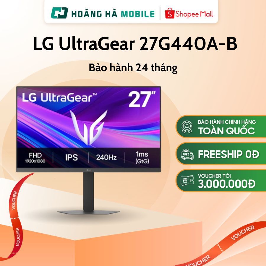 Màn hình Gaming LG UltraGear 27G440A-B (27 inch/FHD/IPS/240HZ/1mS) - Chính hãng