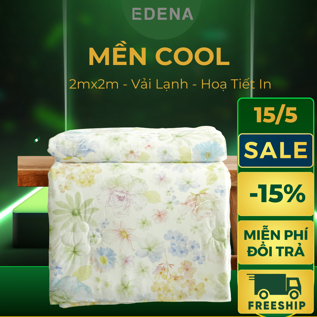 Mền Cool lạnh Edena phiên bản mới size 200x200 cm