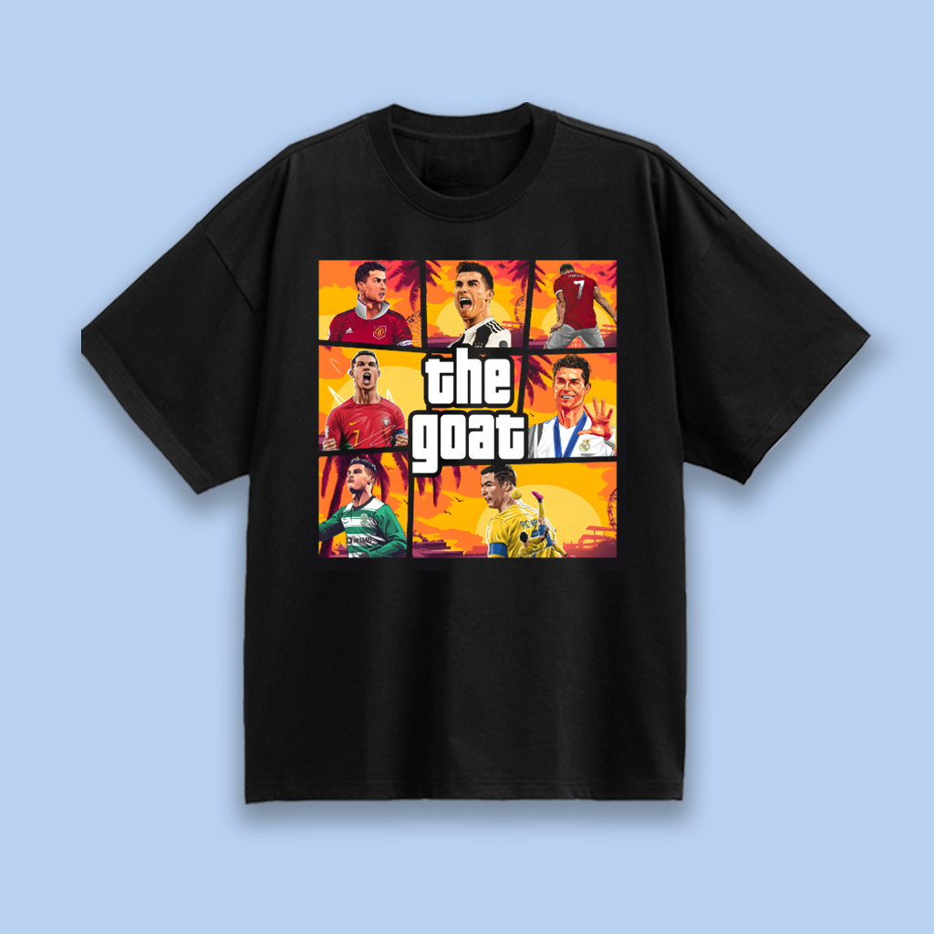 áo bóng đá Ronaldo All Team The Goat , áo Cristiano Ronaldo phong cách Grand Theft Auto
