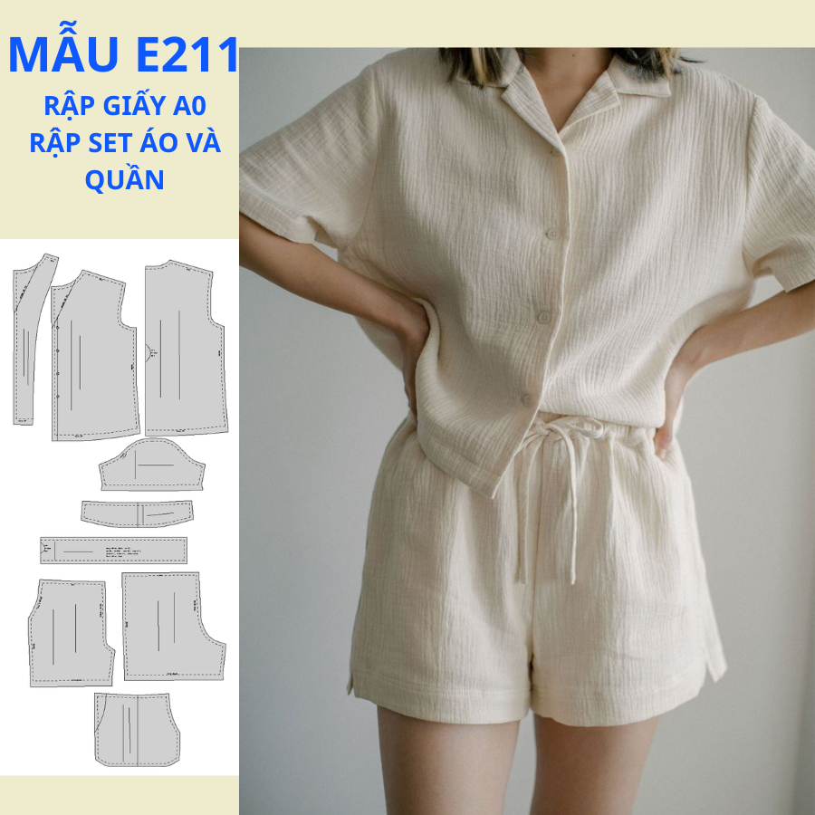 RẬP GIẤY A0-RẬP ĐỒ BỘ NỮ-E211