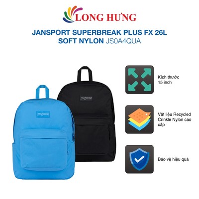 Ba lô JanSport SuperBreak Plus FX 26L Soft Nylon JS0A4QUA - Hàng chính hãng